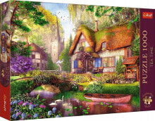 Купить пазлы для детей Trefl: Trefl Puzzle 1000 elementów Premium Urocza chatka w lesie