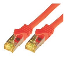 Кабели и разъемы для аудио- и видеотехники M-Cab 7.5m Cat7 сетевой кабель 7,5 m S/FTP (S-STP) Красный 3793