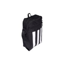 Мужские сумки через плечо Мужская сумка через плечо спортивная тканевая маленькая планшет черная ADIDAS Essentials 3 Stripes