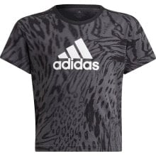 ADIDAS Future Icons Hybrid Animal Print Cotton Regular Short Sleeve T-Shirt