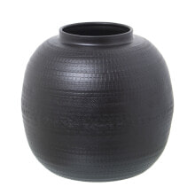 Vase Alexandra House Living Black Metal 23 x 23 x 23 cm