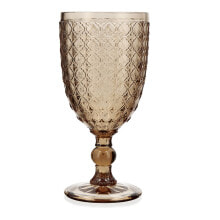 Set of cups Bidasoa Gio Amber Glass 300 ml 6 Units