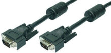 Компьютерные разъемы и переходники logiLink 1.8m VGA VGA кабель 1,8 m VGA (D-Sub) Черный CV0001