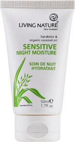 Nachtcreme für das Gesicht - Living Nature Sensitive Night Moisture Cream