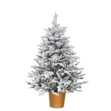 Christmas Tree Golden Polyethylene Snowfall 58 x 58 x 90 cm