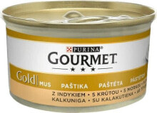 Купить влажные корма для собак Nestle: Nestle GOURMET GOLD pusz.85g INDYK w musie /24