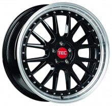Колесный диск литой TEC Speedwheels GT EVO black-polished-lip 8.5x19 ET30 - LK5/120 ML72.6