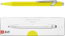 Письменные ручки caran d`Arche Długopis CARAN D&#039;ACHE 849 Pop Line Fluo, M, w pudełku, żółty