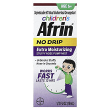 Children's, No Drip Extra Moisturizing Stuffy Nose Pump Mist, Age 6+, 1.2 fl oz (15 ml)