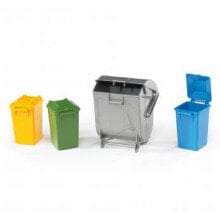 Accessories and spare parts for cars bruder Garbage can set - Multicolor