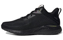 adidas AlphaBounce EK 阿尔法系列 运动 防滑耐磨 低帮 跑步鞋 男女同款 黑色 / Кроссовки Adidas AlphaBounce EK GY5085