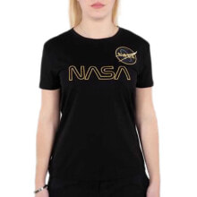 ALPHA INDUSTRIES NASA Embroidery Short Sleeve T-Shirt