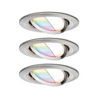 PAULMANN Nova Plus - Smart lighting spot - Stainless steel - ZigBee - Integrated LED - Warm white - 2700 K