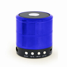 Портативный Bluetooth-динамик GEMBIRD SPK-BT-08-B Черный/Синий 3 W 4 W