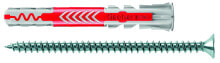 Fischer Kunststoffdübel mit Schrauben DUOPOWER 6x50 S, 50 Stück