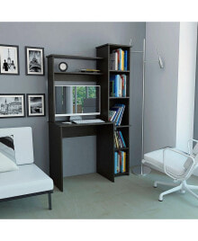 FM FURNITURE nashville Writing Desk, Six Shelves