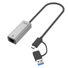 Купить компьютерные кабели и коннекторы Unitek: Адаптер USB-C—Ethernet Unitek U1313C Серый 30 cm