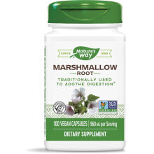 Vitamins and dietary supplements to strengthen the immune system nature&#039;s Way Marshmallow Root -- 960 mg - 100 Vegan Capsules
