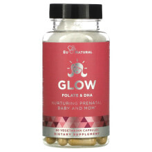 Eu Natural, Glow, фолат и ДГК, 60 вегетарианских капсул