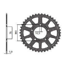 SUNSTAR SPROCKETS 520 Pitch 5-3216-44 Aluminium Rear Sprocket