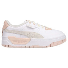 Puma Cali Dream Colorpop Lace Up Womens Off White, Pink, White Sneakers Casual