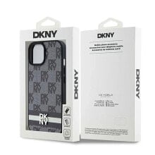 DKNY Dkhcp14Spcptssk iPhone 14.15.13 6.1 Leather Checke Mono Pattern&Printed Stripes phone case