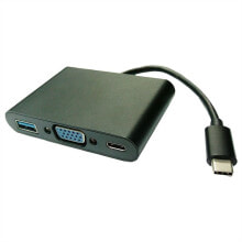 Value 12.99.3201 док-станция для ноутбука Проводная USB 3.2 Gen 1 (3.1 Gen 1) Type-C Черный