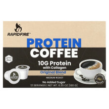 Protein Coffee Pod, Original Blend, Medium Roast, 12 Pods, 6.35 oz (180 g)