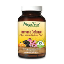 Витамины и БАДы для укрепления иммунитета MegaFood Immune Defense Комплекс с витамином С, цинком и ягод бузины для укрепления иммунитета 30 таблеток