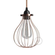 CREATIVE CABLES Metal Drop Cage Lampshade