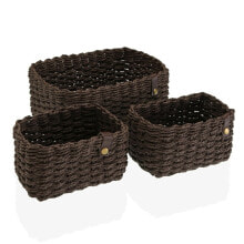 Basket set Versa Brown Paper 19 x 12 x 26 cm