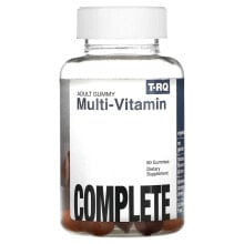 Витаминно-минеральные комплексы t-RQ, Жевательные мармеладки для взрослых, мультивитамины, полноценный комплекс, клубника, апельсин и вишня, 60 жевательных таблеток