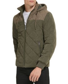 Купить мужские куртки Kenneth Cole: Men's Colorblock Hooded Quilted Jacket