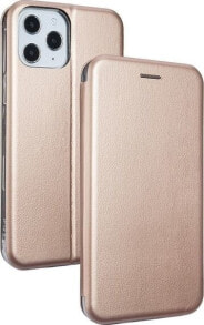 Book Magnetic iPhone 12 6.1 "Max / Pro case pink-gold / rosegold