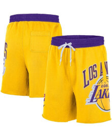 Nike men's Los Angeles Lakers 75th Anniversary Courtside Fleece Shorts