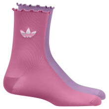 ADIDAS ORIGINALS Semi-Sheer Ruffle crew socks 2 pairs купить онлайн