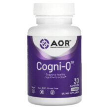 Advanced Orthomolecular Research AOR, Cogni-Q, 30 вегетарианских капсул (Товар снят с продажи) 