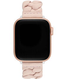 kate spade new york women's Pink Leather Band for Apple Watch, 38, 40, 41mm and 42, 44, 45, 49mm