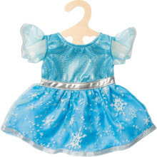 Одежда для кукол Кукольное платье ледяной принцессы от Heless. Подходит для куклы размером: 35 - 45 см. Голубого цвета с серебряными блестками и тюлем. С 3 лет.