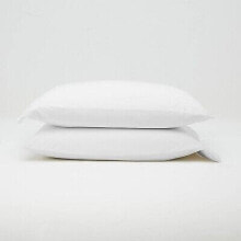 King Jersey Solid Pillowcase Set White - Casaluna