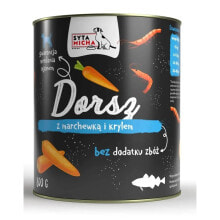 SYTA MICHA Cod with carrot and krill wet dog food 800g