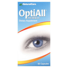 Лютеин, зеаксантин NaturalCare, OptiAll здоровье глаз, 60 капсул