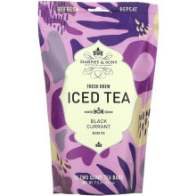 Харни энд сонс, Fresh Brew Iced Tea, черный чай, бодрящий персик, 15 чайных пакетиков, 212 г (7,5 унции)