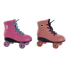 Money box Home ESPRIT Resin Skates 14 x 7,5 x 14 cm (2 Units)