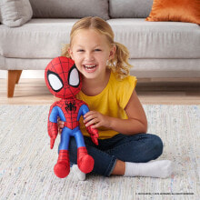 Купить мягкие игрушки для девочек Spider-Man: SPIDER-MAN Spidey And His Amazing Friends Feature My Friend Spidey teddy