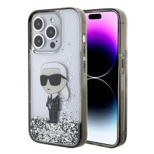 KARL LAGERFELD Klhcp15Xlkknsk iPhone 15 Pro Max 6.7 Liquid Ikonik phone case