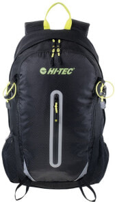 Мужские спортивные рюкзаки Мужской спортивный рюкзак черный Hi-Tec  Plecak sportowy Mayo Black/Lime Punch 20 L
