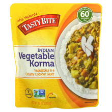 Готовые блюда и полуфабрикаты tasty Bite, Индийская овощная корма, средняя, 285 г (10 унций)
