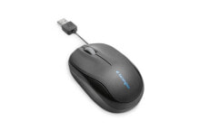 Купить компьютерные мыши Kensington Technology Group: Kensington Pro Fit™ Retractable Mobile Mouse - Ambidextrous - Optical - USB Type-A - 1000 DPI - Black