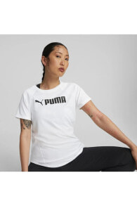Fit Logo Tee Beyaz Kadın Koşu Ve Performans T-shirt